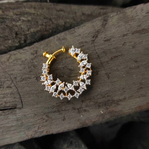 Indian Indian Nose Ring, Nose ring Indian, Gold Nose Ring, Nose Ring Gold, Indian Nose Hoop, Nose Hoop Indian, Indian Nose Ring Gold,