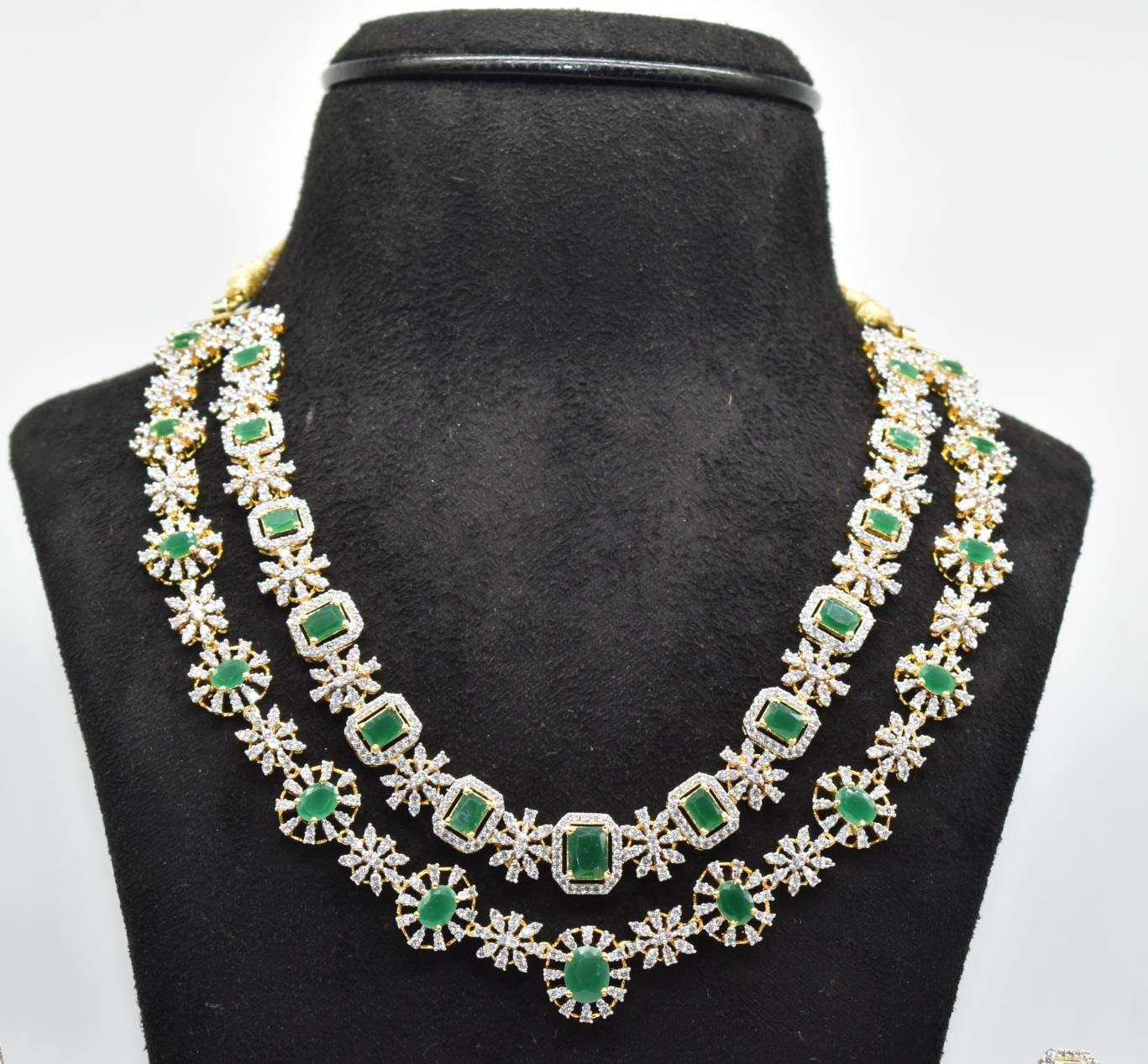 Indian American Diamond Necklace by Asp Fashion - Etsy