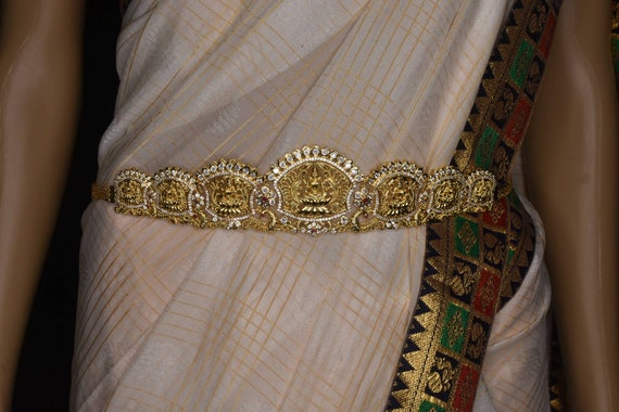 Most Beautiful Gold Plated Waist Chain 