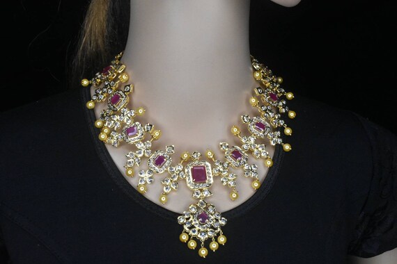 Uncut outlet gold necklace
