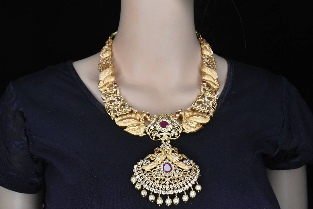 Buy Pachi Uncut Diamond Necklace: Indian Polki Jewelry Set Online in India 