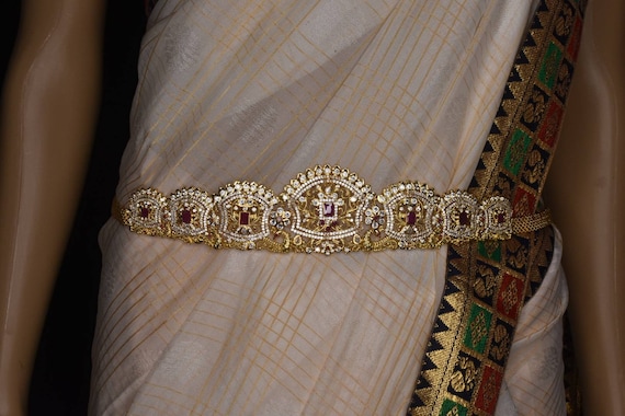 Buy South Indian Traditional Gold Plated Vaddanam waistebelt by