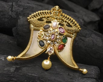 Navratna Lakshmi Puligoru Pendent 