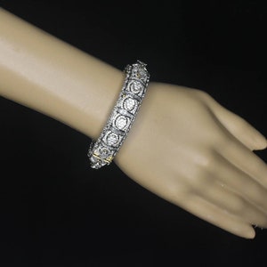 Gold Plated American Diamond Kada Bracelet - Indian Bangle