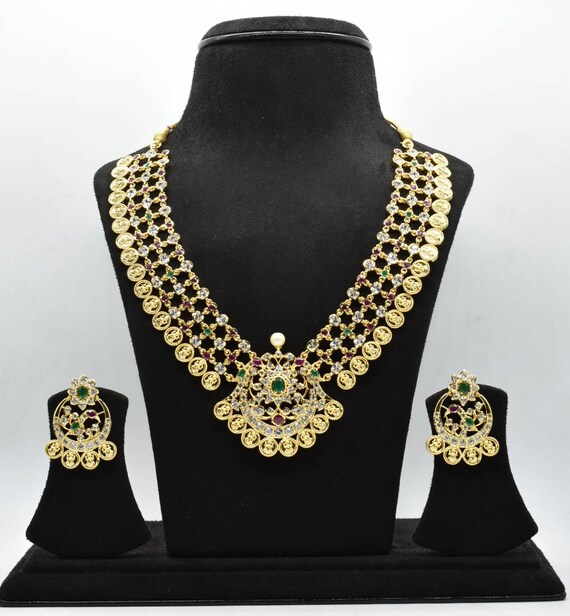 Kasu-mala/lakshmi Coin Necklace/gold 