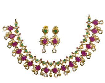A heart winning uncut diamond necklace By Asp Fashion Jewellery
