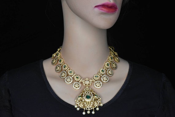 Most Beautiful Gold Finished Necklace 