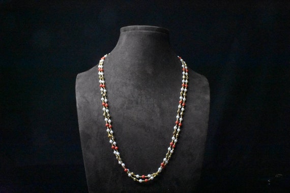 Coral pearls chain pagadam mutayal high Quality Gold Plated By Asp Fashion