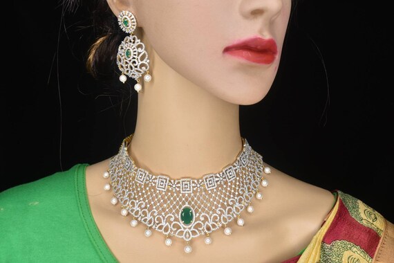 Diamond choker designs deals