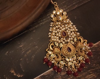 Kundan Passa Jhoomer Jhumar / head side passa / Bridal Head piece / Indian jewelry By Asp Fashion Jewellery