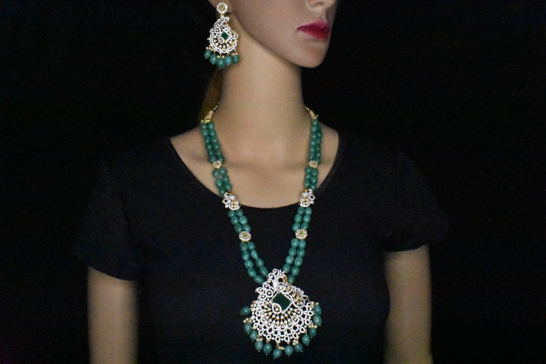 Emerald ,ruby Beads Rani Haar by Asp Fashion - Etsy