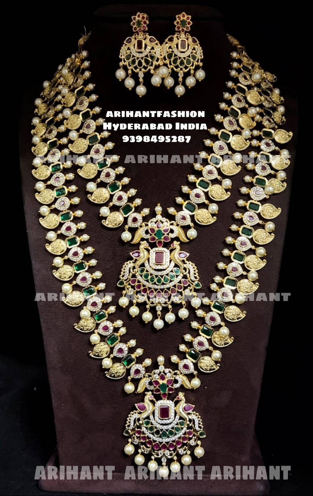 Gold Replica Ramparivar Necklace 