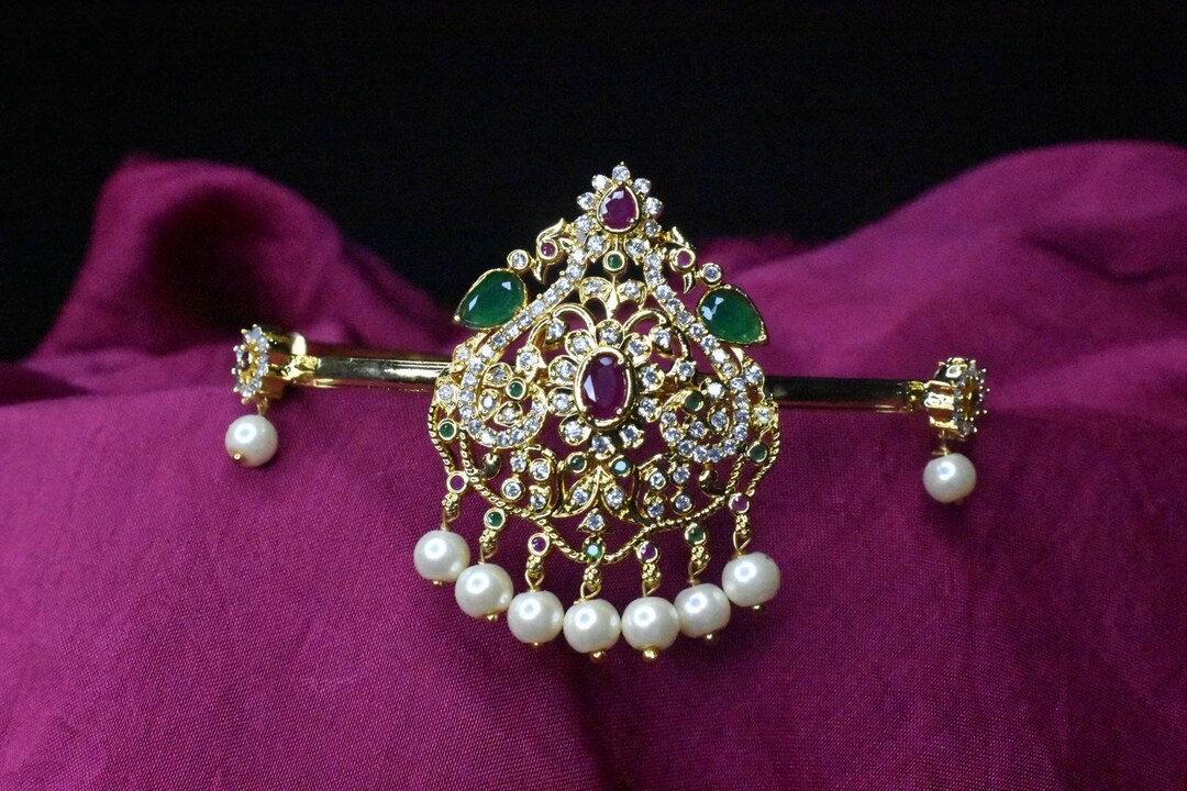 American Diamond Gold Polished Adults Armletsbajuband by Asp Fashion