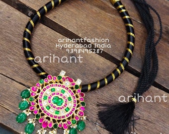 Thread Choker Necklace Gold Finished 