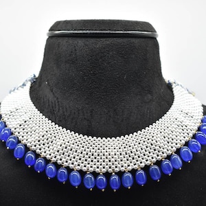 Hyderabadi Schmuck/Jali Halskette/Perlen Halskette/Fadenschmuck/Indischer Schmuck/Südindien Schmuck/Hyderabadi Perlenkette/Choker Halskette
