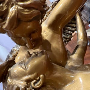 Lovers Angels Cupid Psyche Eros Aphrodite Venus Bronze Sculpture figure 58cm