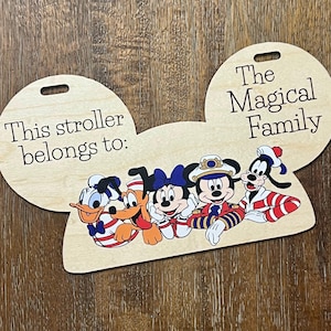 Etiqueta para cochecito Magical Cruise Nautical Fab Friends