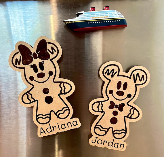 Cruise Door Decor Personalized Gingerbread Mouse  Magnets