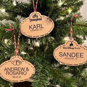 Cast Member  Parks Name Tag Ornament