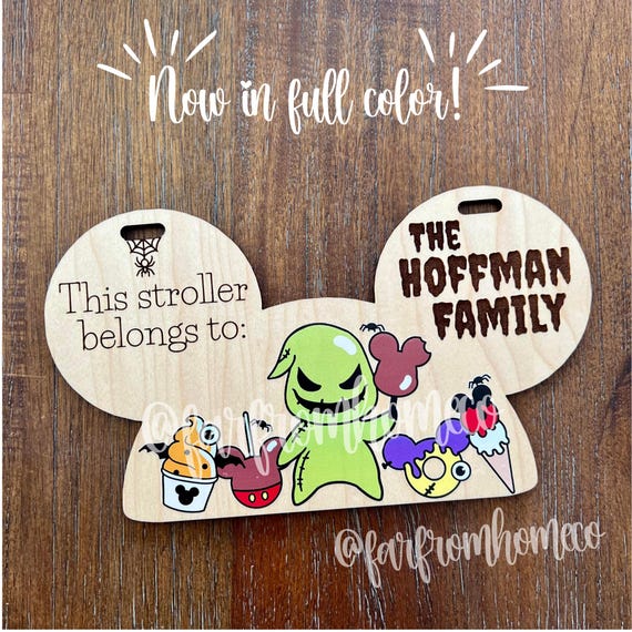 Little Boogie Nightmare Halloween Stroller Tag