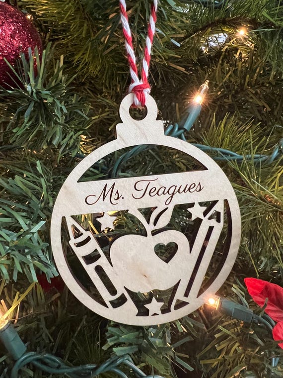 Teacher Ornament or Gift Tag