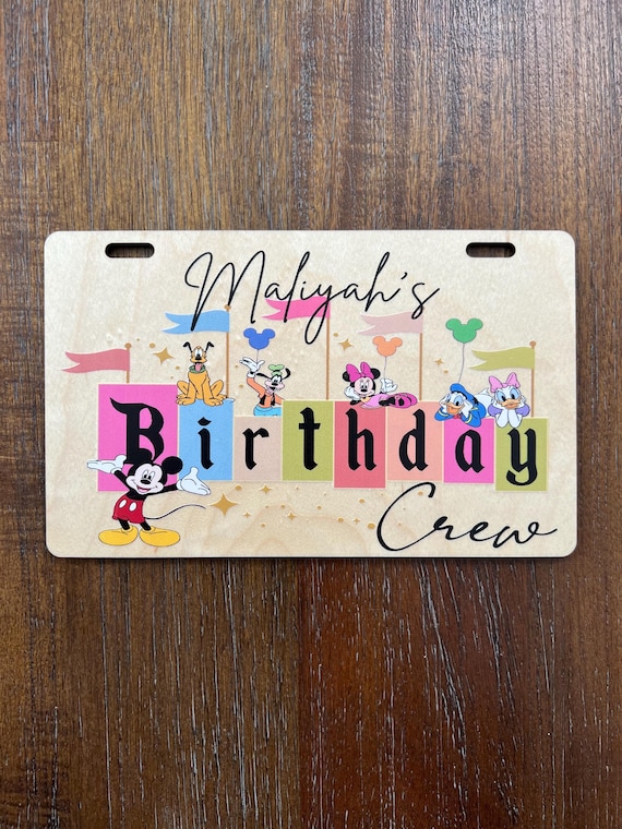 Birthday Crew Stroller Tag