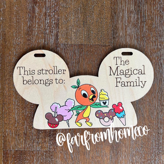 Personalized Family Vacation Stroller Sign | Magical Theme Park Stroller Marker