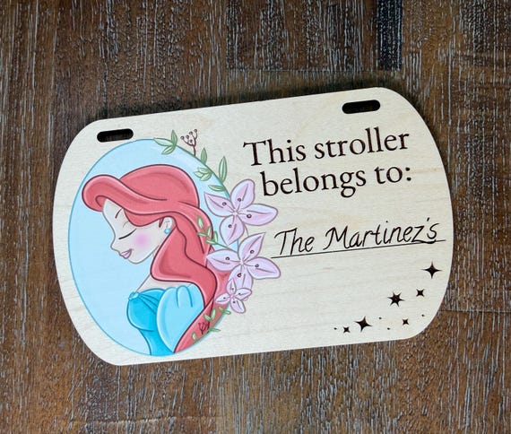 Mermaid Princess Stroller Tag