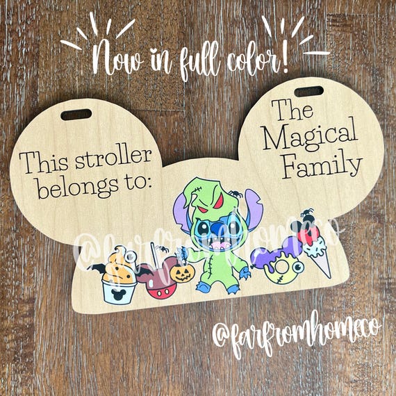 Alien Boogie Costume Halloween Stroller Tag