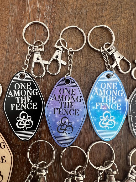 One Among the Fence Keychain