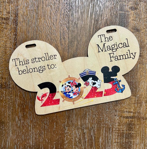 Magical 2025 Cruise Nautical Stroller Tag