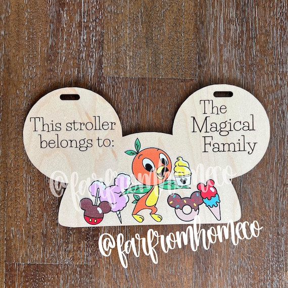 Personalized Family Vacation Stroller Sign | Magical Theme Park Stroller Marker