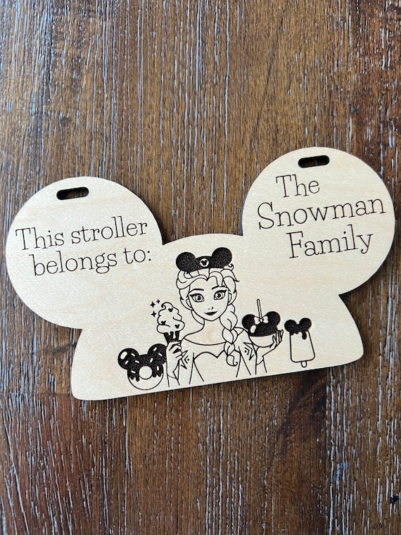 Ice Queen Parks Stroller Tag