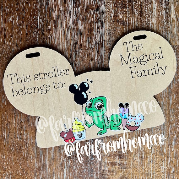 Personalized Stroller Tag | Magical Family Vacation Stroller Sign