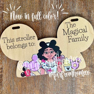 Etiqueta para cochecito de la Sra. Magical Sister