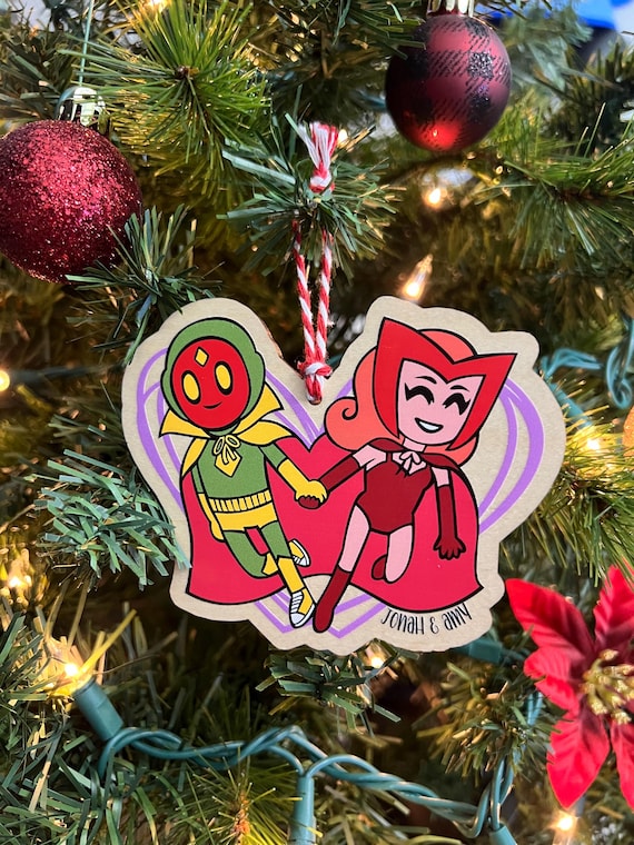 Wanda Wooden Comic Style Love Ornament