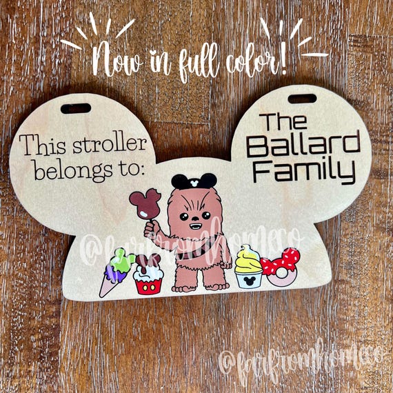 Wookie Space Stroller Tag