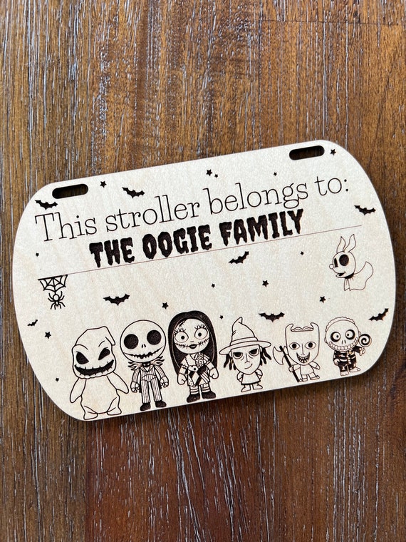 Nightmare Halloween Baby Stroller Tag