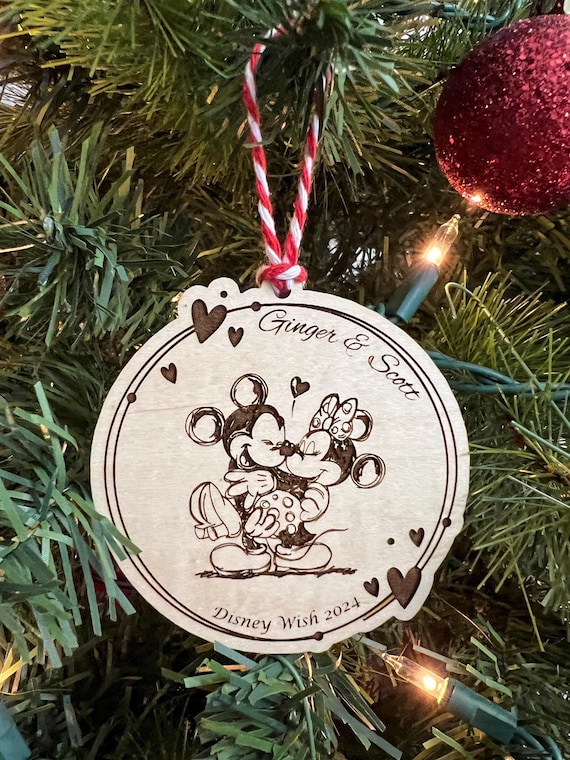 Wedding Honeymoon Love Personalized Christmas Ornament
