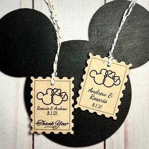 Mouse Inspired Wedding Favor Gift Tag