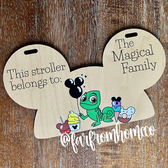 Personalized Stroller Tag | Magical Family Vacation Stroller Sign