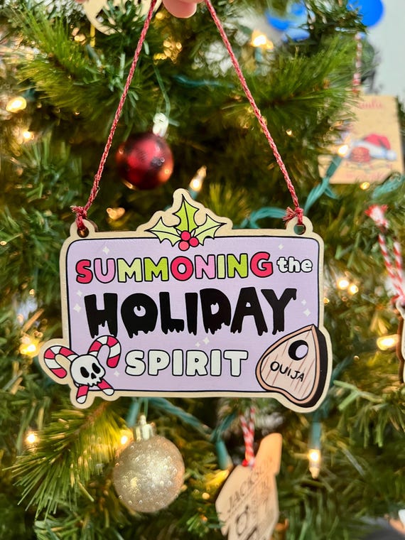 Summon the Holiday Spirit  Ornament Gift