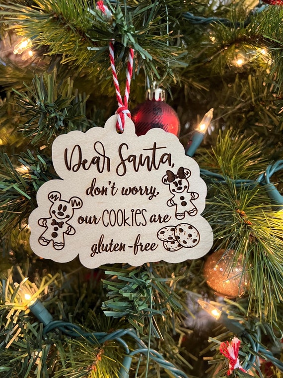 Santa Gluten Free Cookie Ornament