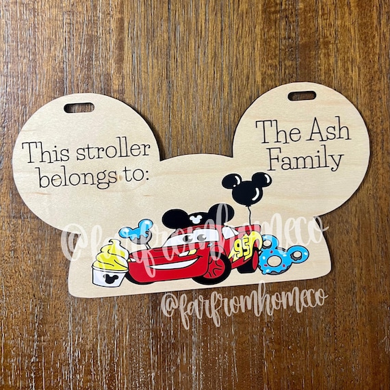 Personalized Stroller Marker | Family Vacation Stroller Accessory