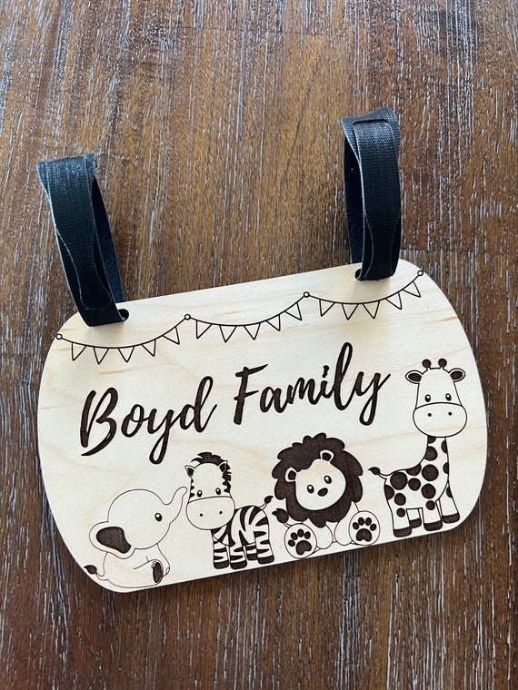 Baby Animals Stroller Tag
