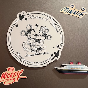 Wedding Honeymoon Cruise Door Decor Personalized Magnet