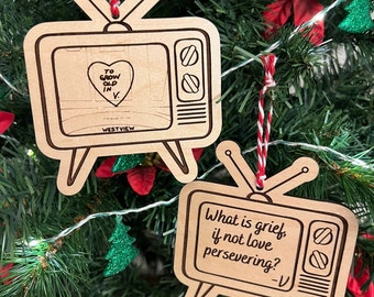 Wanda Houten Retro TV Love Ornament