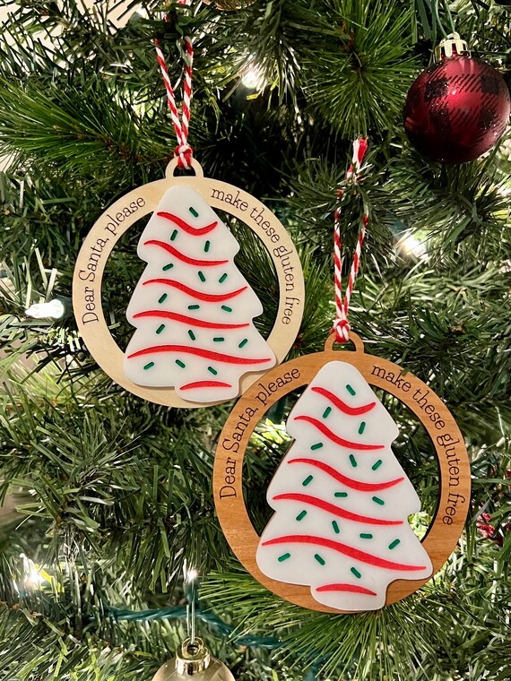 Dear Santa Gluten Free Tree Cakes Ornament