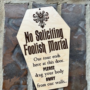 No Soliciting Sign with Hanger