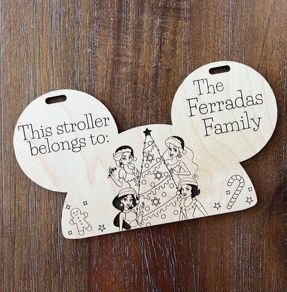 Christmas Party Princess Magical Stroller Tag